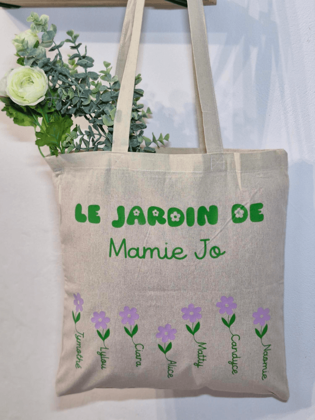 Tote bag "le jardin de Mamie"